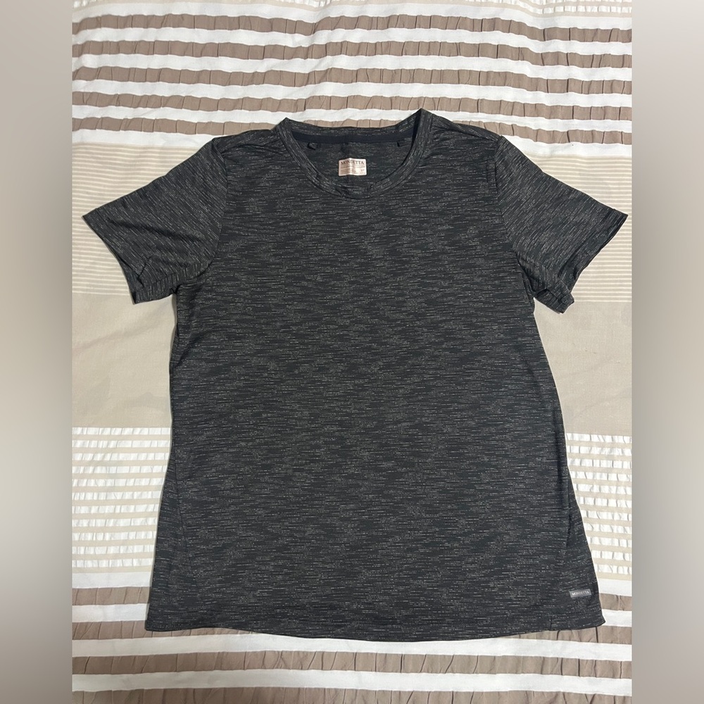 Mondetta Heathered Black Short Sleeve Tee